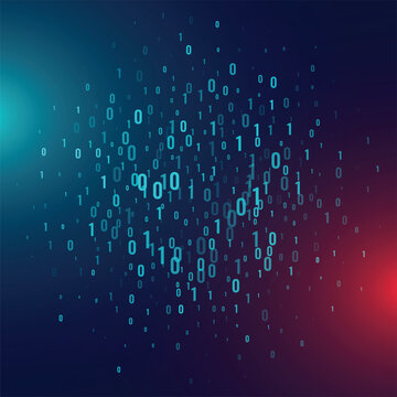 binary code web algorithm background with shiny effect
