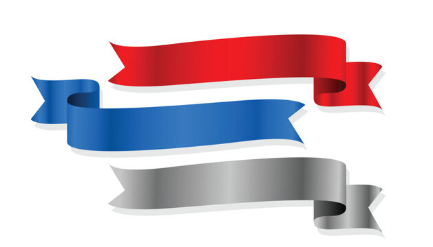 eye catching ribbon label element banner in collection