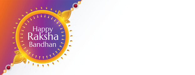 happy raksha bandhan holiday banner for social media