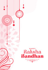 elegant raksha bandhan festival white post design