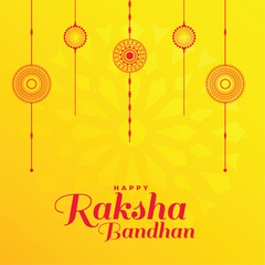 traditional raksha bandhan festive yellow background