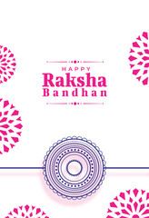 simple happy raksha bandhan greeting post design