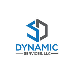 The **Dynamic Services logo** features a bold and modern design with clean typography and motion-inspired elements, symbolizing efficiency, versatility, and innovation in delivering professional servi