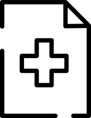 Minimalistic Modern Rounded Outline Medicine Icon