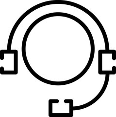 Minimalistic Modern Rounded Outline Operator Icon