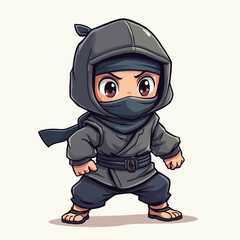 Cute Ninja Japan Character Design