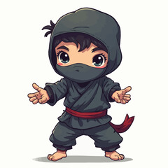 Cute Ninja Japan Character Design
