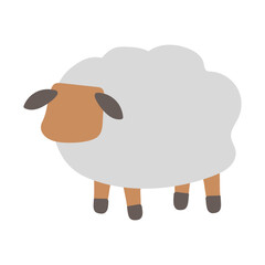 Farm Animal Sheep Illustration Design