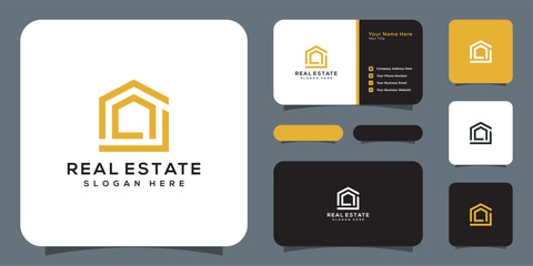 home logo vector design concept