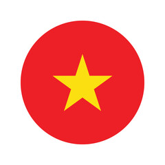 vietnam flag button
