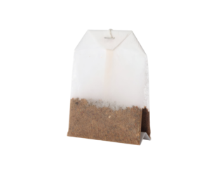 tea bag isolated on transparent background