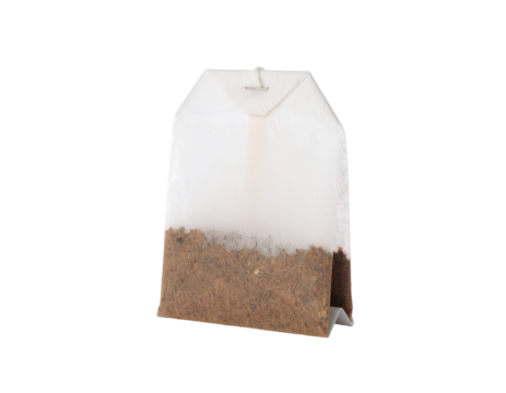 tea bag isolated on transparent background