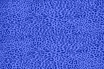 Trendy wildlife leopard skin pattern background. Blue wallpaper. Animal fur, skin, leather, feather design for fabric, textile, wrapping paper, wallpaper, print, etc.