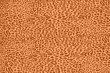 Leopard brown texture pattern background. Animal skin, leather, feather, fur wallpaper. Vector design in pop art style.