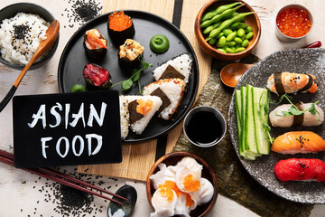 Japanese food concept.