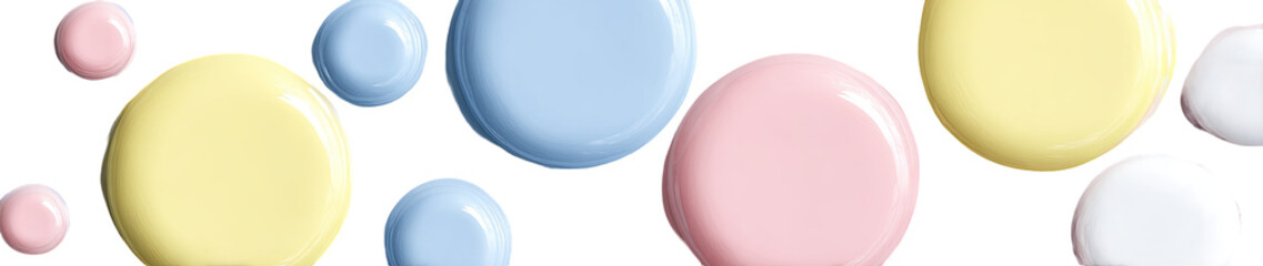 Obraz premium Assorted pastel-colored plates