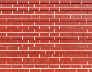 Fototapeta premium Red brick wall, uniform pattern