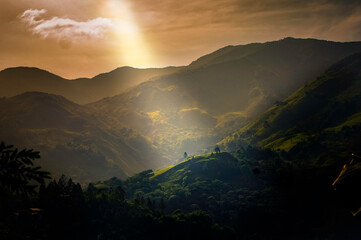 Obraz premium sunrise in the mountains