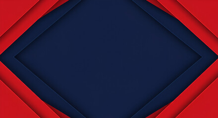 Abstract geometric background with red and navy blue layers (1)