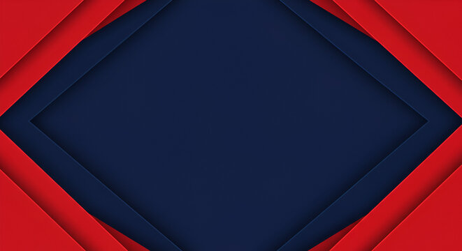 Abstract geometric background with red and navy blue layers (1)