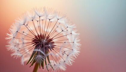 Obraz premium Gentle Dandelions at Sunset Glow