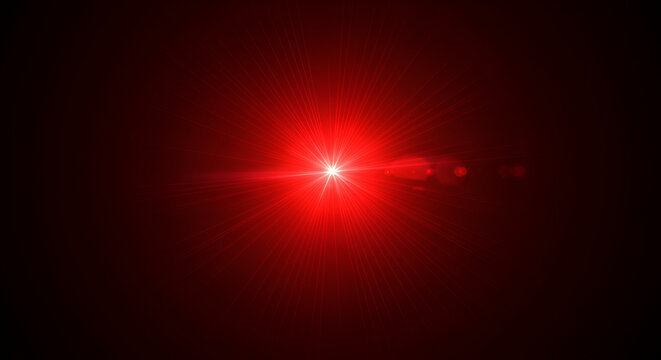 Red lens flare on black background (1)