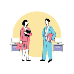 Businessman and businesswomen illustration, businessman handshake, business women handshake 
