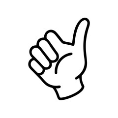 hand with thumb up