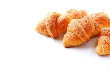 Croissants isolated on white background
