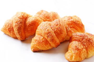 Croissants isolated on white background
