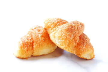 Croissants isolated on white background
