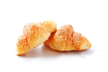 Croissants isolated on white background
