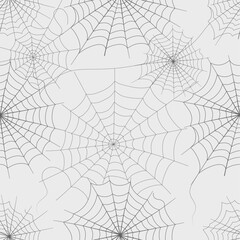 Minimal spiderweb pattern in soft gray tones, perfect for Halloween or spooky-themed designs.
