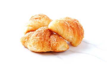 Croissants isolated on white background
