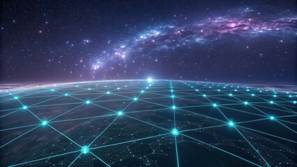 Global network technology connection internet digital communication worldwide system data