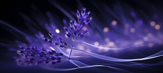 lavender flower Wireframe, mozaic art, generative AI