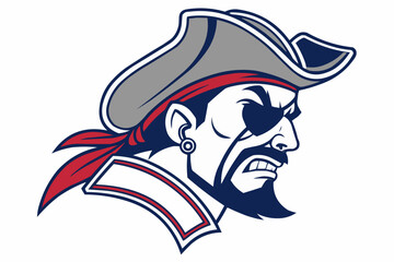 Pirate head mascot