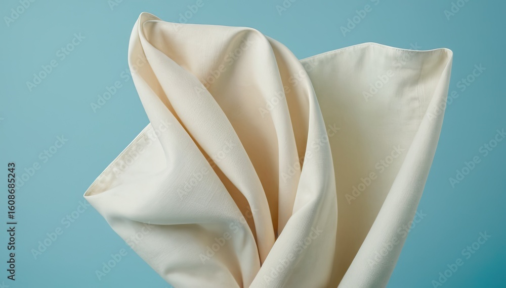 Poster crisp white sheets invite rest soft folds creating a serene atmosphere 2