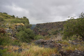 The way to waterfall, part of Gamla Nature reserve, Golan Heights, Israel