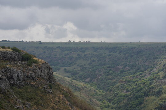 A view of the Gamla Nature Reserve, Golan Heights, northern Israel
