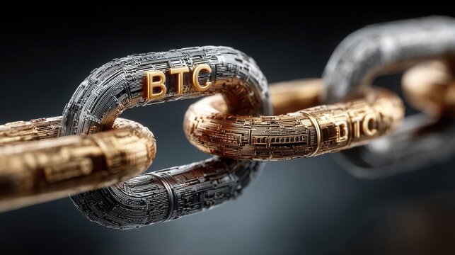 Chain with letter d overlay illustrating on-chain data surge concept in cryptocurrency market dynamics and connections
