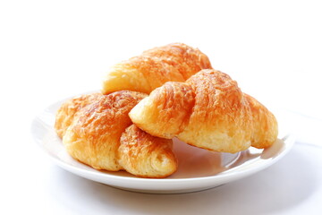 Croissants isolated on white background
