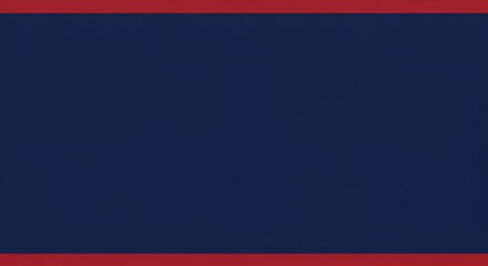 Solid navy blue rectangle with red borders