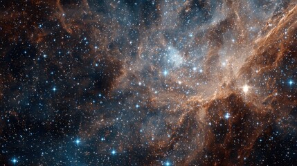 Obraz premium Cosmic Nebula: A Celestial Tapestry of Stars and Gas