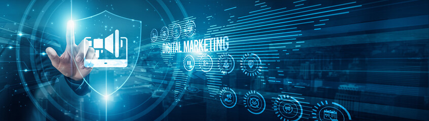 Digital strategist protecting campaigns digital marketing performance, SEO analytics automation engagement content branding traffic visibility, and optimization platforms.