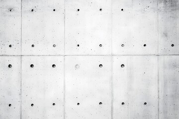 Rough concrete wall texture with small porous holes, light gray tones, minimal industrial feel, perfect for clean design contrast.