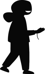 silhouette of a man with a gun