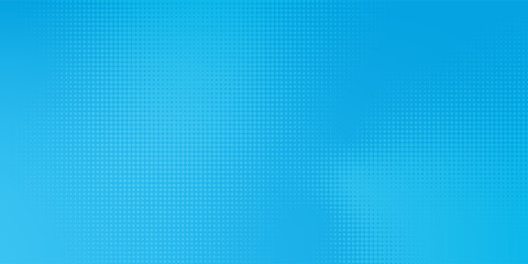 Halftone dots on blue background. Comic pop art style blank layout. Template design for comic book, presentation, sale or web banner. Vector illustration