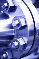 The flanged connection of pipeline