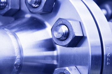 The flanged connection of pipeline